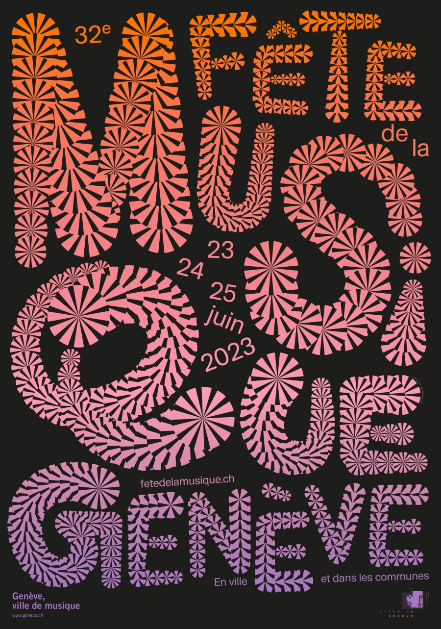 Affiche Fête de la musique de Genève 2023