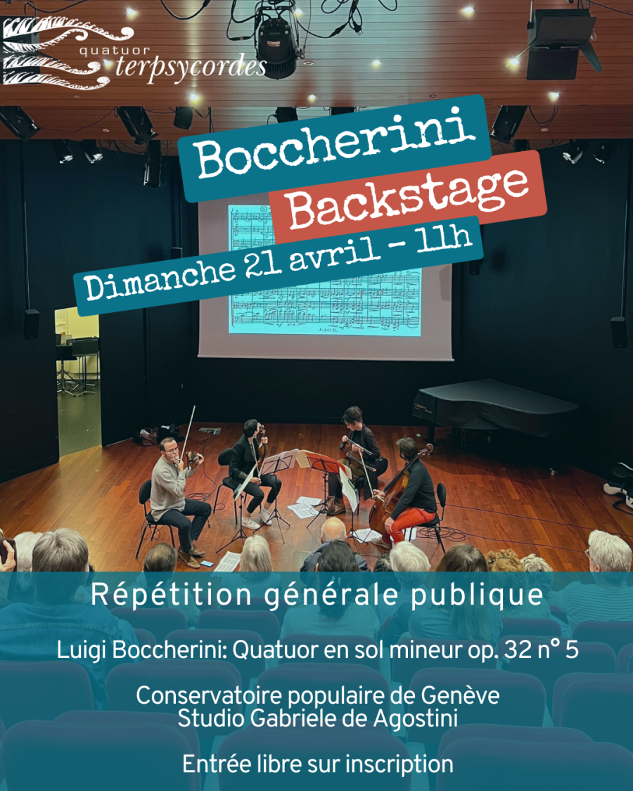 Affiche Boccherini Backstage