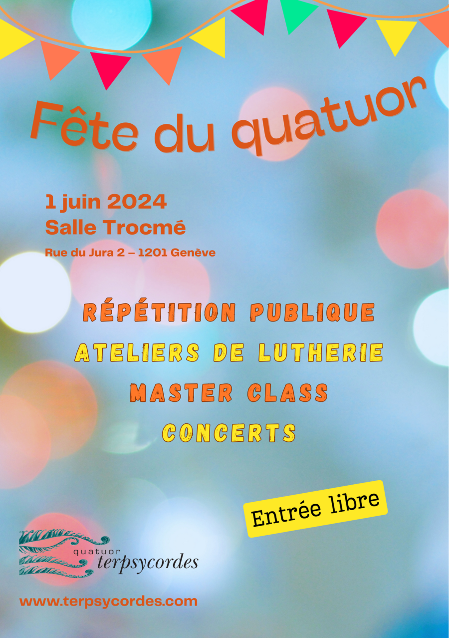 Affiche Fête du quatuor 2024