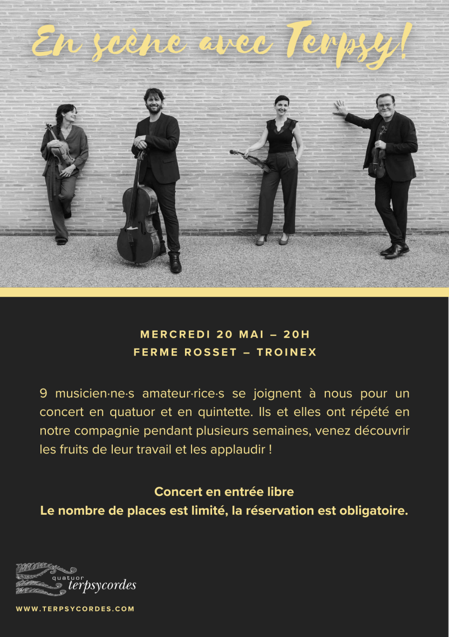 Affiche concert En scène avec Terpsy!