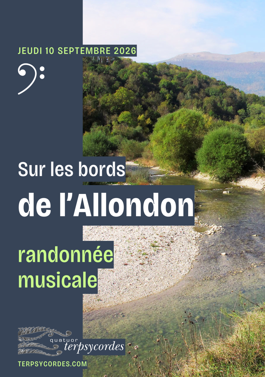 Affiche randonnée musicale "Sur les bords de l'Allondon"
