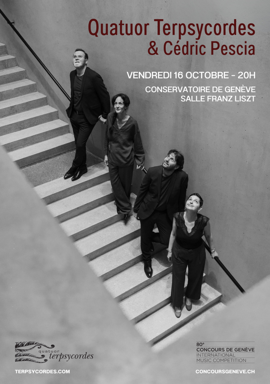 Affiche concert anniversaire Quatuor Terpsycordes