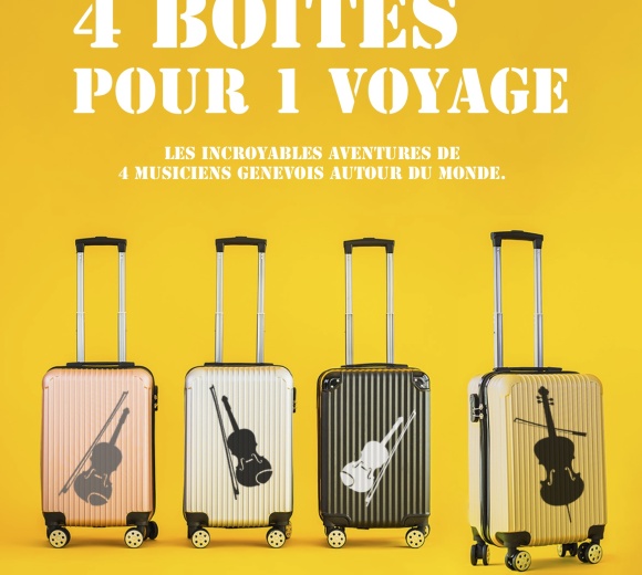 Affiche 4 Boîtes pour 1 voyage