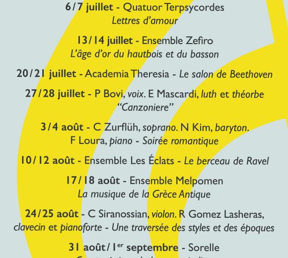 Affiche concerts de Saint-Germain 2025