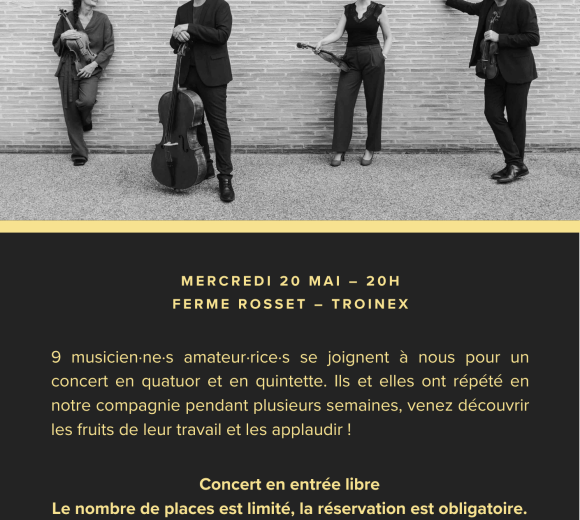Affiche concert En scène avec Terpsy!
