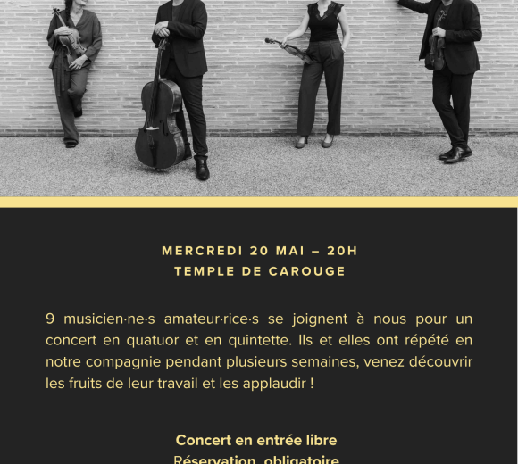 Affiche concert En scène avec Terpsy!