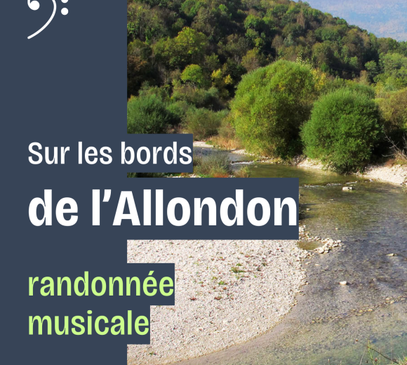 Affiche randonnée musicale "Sur les bords de l'Allondon"